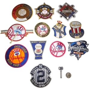 Vintage NY Yankees World Series Commemorative Iron on patch 13 pc lot
